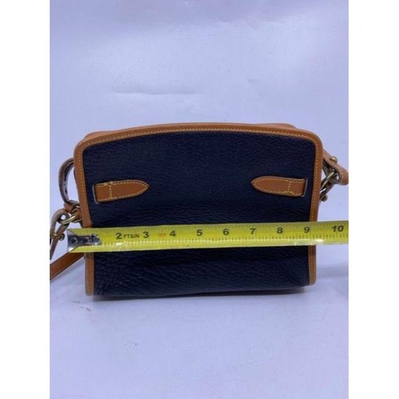 dooney and bourke vintage classic brown black leat - Picture 3 of 8